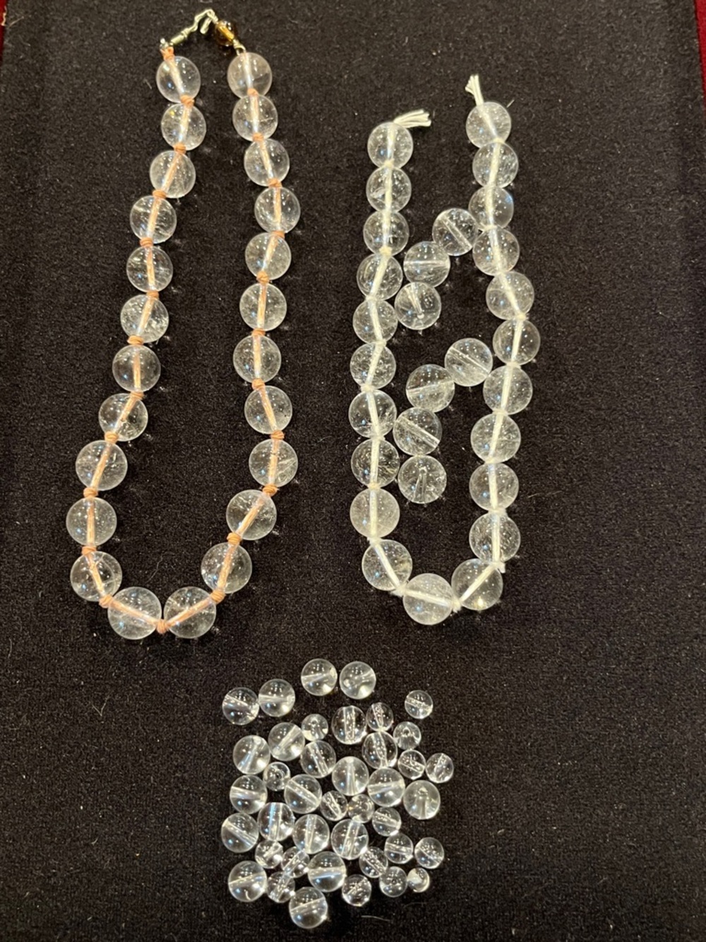 Natural Quartz Crystal Bead Lot Strands Loose Round Beads Jewelry Making